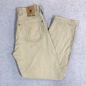 Diesel Industry Saddle Pants Mens 32x32 Tan Canvas Made in Italy Relaxed Fit Y2K